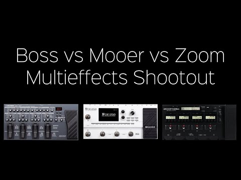 Mooer GE250 vs Boss ME80 vs Zoom G5n  Multi Effects Shootout