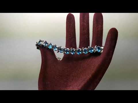 !!!БРАСЛЕТЫ!!! SWISS BLUE, SKY BLUE, и белоснежные ТОПАЗЫ. СЕРЕБРО 925