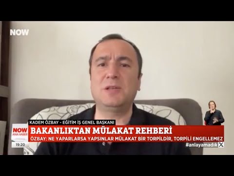 Genel Başkanımız Kadem Özbay, MEB’in öğretmen atama sürecinde mülakat konusundaki ısrarı ile ilgili Now Tv’ye açıklamalarda bulundu;” İsterlerse mülakatı canlı yayında yapsınlar, mülakatın torpil mekanizması olduğunu ortadan kaldıramazlar” dedi.25/05