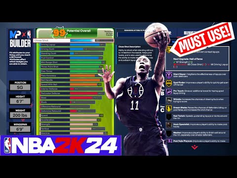 This 6’7 SHOT-CREATING 3-LEVEL THREAT DEMIGOD GUARD will takeover NBA 2K24 😈