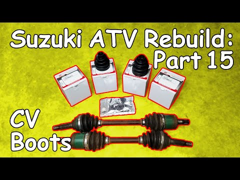 ATV CV Axle Boot Replacement: Suzuki Vinson Rebuild Part 15