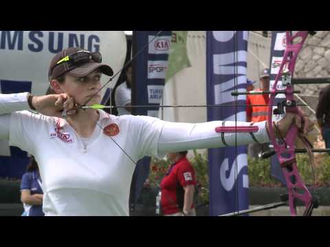 Albina Loginova v Christina Berger – compound women gold | Antalya 2012 Archery World Cup stage 2