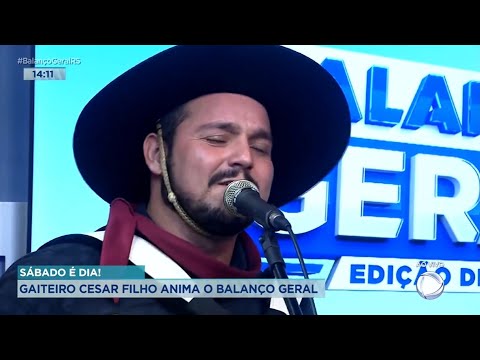 Cancioneiro das Coxilhas - Cesar Filho Gaiteiro • AO VIVO no Balanço Geral (Record RS)