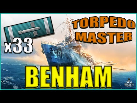 🔥 TORPEDO MASTER – 370K Damage & 33 Hits with Benham! | World of Warships