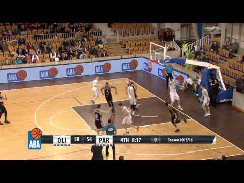 ABA Liga 2015/16 highlights: Union Olimpija - Partizan NIS R26 (7.3.2016)