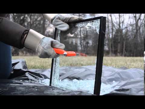 Breaking Glass With A LifeHammer Original Emergency Hammer