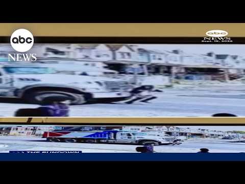 Only minor injuries after truck runs over girl