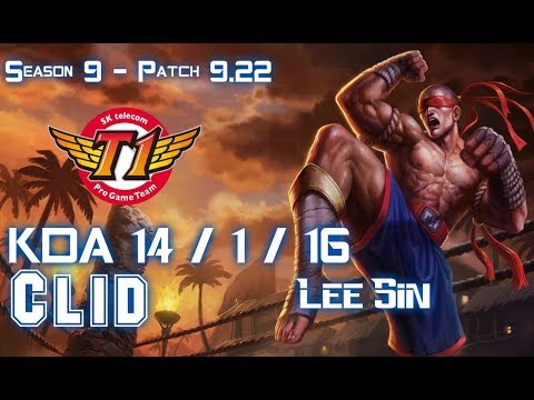 SKT T1 Clid LEE SIN vs REK'SAI Jungle - Patch 9.22 KR Ranked