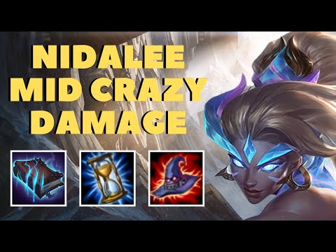 NIDALEE MID WTF IS THAT DAMAGE! SEASON 10 NIDALEE - League of Legends Gameplay