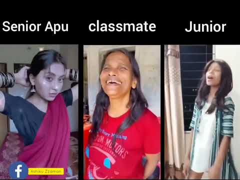 Senior apu, classmate,  junior. 😂