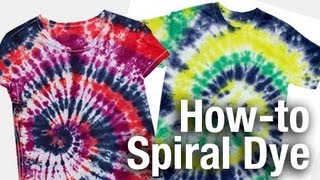 How-To Spiral Swirl Design Tie Dye Technique