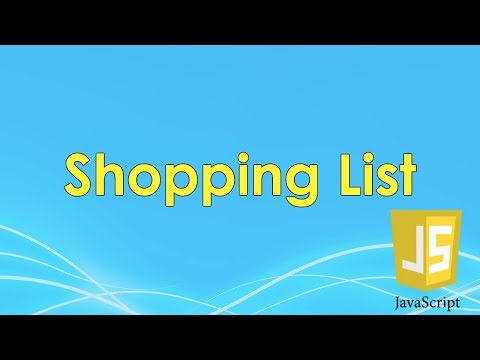 Shopping List Javascript Tutorial Freecodecamp