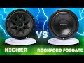 Kicker Vs Rockford Fosgate Subwoofers And Car Speakers