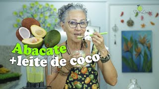Vitamina de abacate com leite de coco (vegana) - Cruzinha Prática Doce Limão