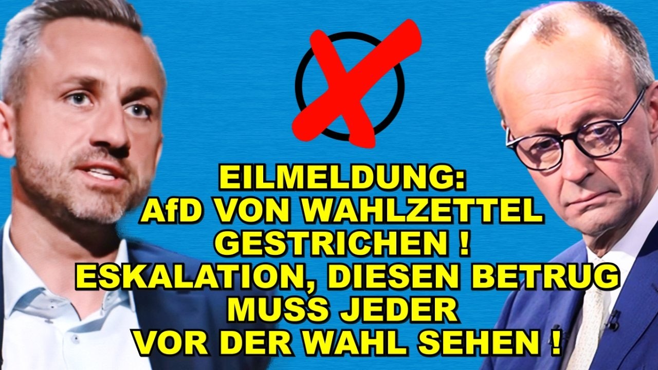 EIL: AfD NICHT AUF Wahlzettel! BETRUG!