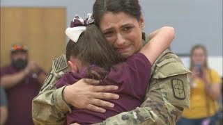 REUNION WITH FAMILY! SOLDIER COMING HOME - EMOTIONAL COMPILATION