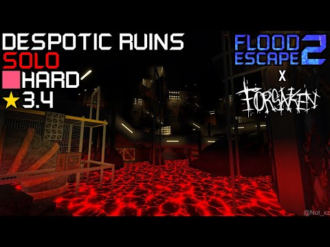 Roblox: Flood Escape 2 x Forsaken - Despotic Ruins [New Map!] (Hard - 3.4)