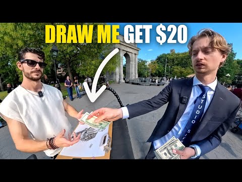 I Paid Strangers to Draw Me in NYC