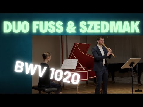 J.S. Bach: Sonata g Minor, BWV 1020 | Jan Fuß & Eszter Szedmak