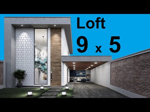 BEAUTIFUL HOUSE OF 9 BY 5 METERS LOFT STYLE #135