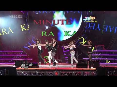 090814 KARA(Seungyeon)&4MINUTE&T-ARA 'Two of Us' Music Bank