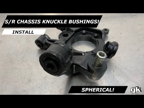 Gktech SR Chassis OEM Rear Knuckle Spherical Bushes - Install