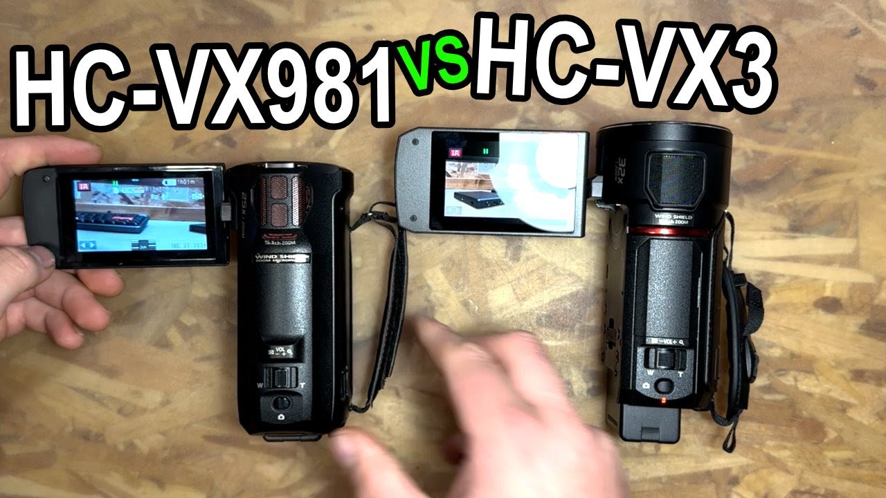 Panasonic HC-VX3 vs VX981 Comparison