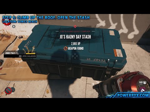 Dead Island 2 - Jo's Rainy Day Stash Walkthrough (Lost & Found Weapon Quest)