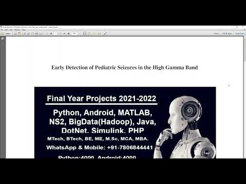 Thumbnail for Early Detection of Pediatric Seizures in the High Gamma Band by Gamma (band)