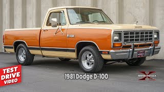 Video Thumbnail for 1981 Dodge D/W Truck