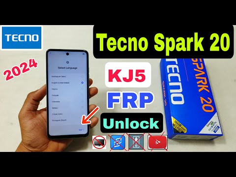 Tecno Spark 20 FRP Bypass Without Pc | New Method | Tecno (KJ5) Frp Unlock Android 13 | 2024