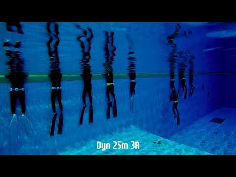 201102 대전프리다이빙스쿨 정기트레이닝   다이나믹 25m 8R / freediving dynamic training