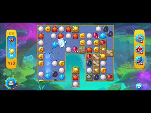 Fishdom gameplay level 2252