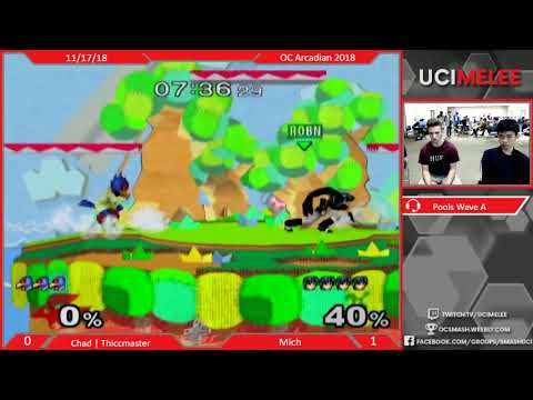 Orange County Melee Arcadian 2018 - Chad | Thiccmaster vs Mich - Wave A Pools