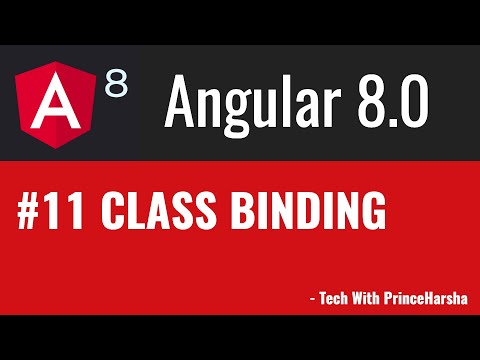 11 Angular 8 Tutorials Class Binding