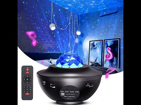 Проектор-ночник звёздное небо с лазерным светом/ Bluetooth/USB колонкой и пультом управления Sky Light (SL-43999) Video #1