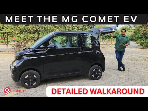 MG Comet EV Electric Walkaround Review || First Look Review || Rs 7.98 Lakh Price