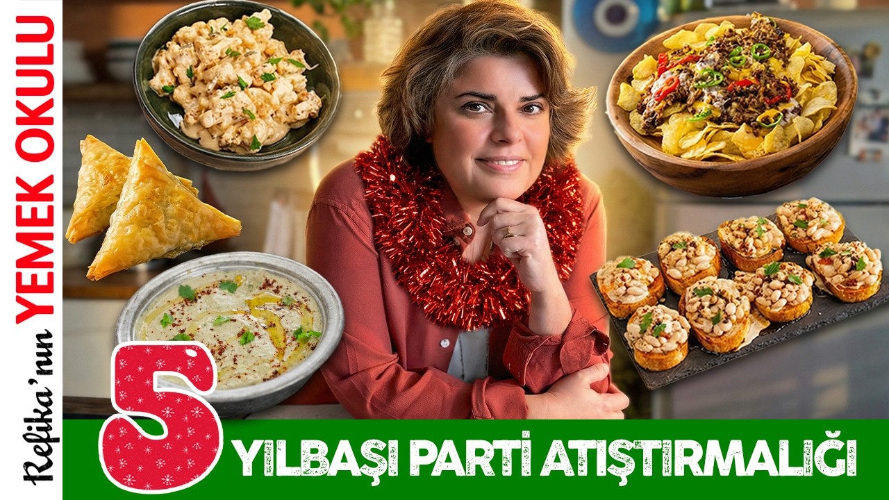 Yılbaşına Özel 5 Efsane Parti Atıştırmalığı 🎉 Vardabit, Börek, Humus Tarifi 🎄 Vegan & Vejetaryen
