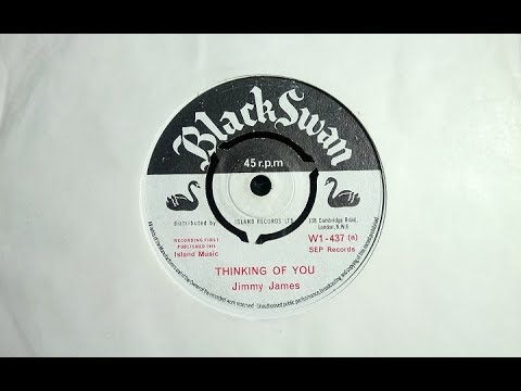 Popcorn Soul - JIMMY JAMES - Thinking Of You - BLACK SWAN WI 437 UK 1964 Dancer Not Reggae JA SEP