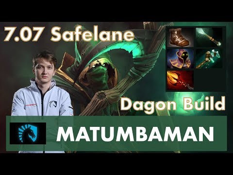 MATUMBAMAN Necrophos Safelane | Dagon Build | 7.07 Update Patch Dota 2 Gameplay Pro MMR