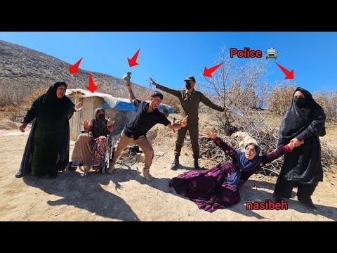 Police presence and arrest of Nasibeh, based on Vahid's complaint, and she is sent to prison.
