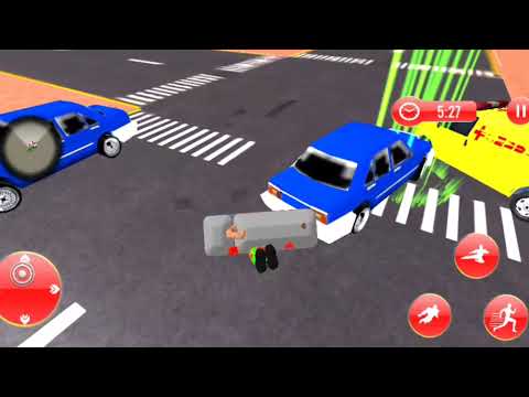 Work as flying robot -super hero and save lives in rescue mission..