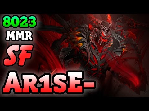 Ar1sE- 8023 MMR Shadow Fiend Mid Gameplay - Full Game - Dota 2