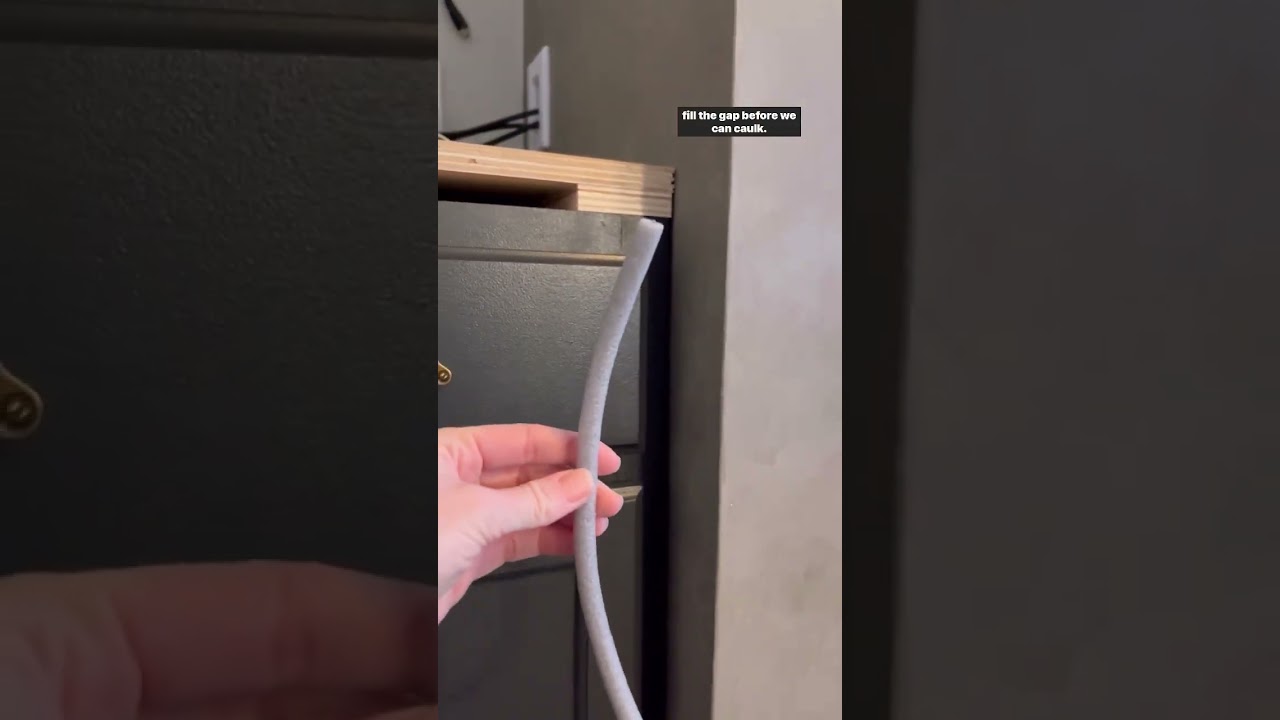 How to use backer rod to fill gaps before caulking