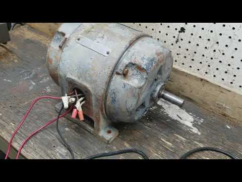 1947 GE 1.5 HP motor running on 120v