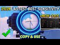 PUBG MOBILE SENSITIVITY SETTINGS 2024🔥NEW SENSITIVITY+CODE￼☑️ | PUBGBGMI❌✅