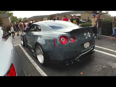 Rocket Bunny Widebody GT-R R35 Rev it for the crowds w/ ARMYTRIX Exhaust