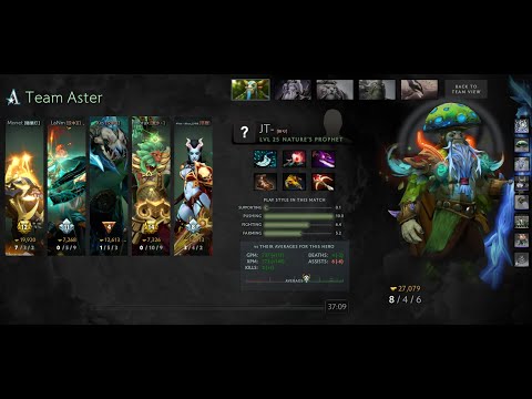 DOTA 2 - TI 10: IG.JT- Nature's Prophet 8/4/6 vs Team Aster *POV*
