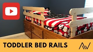 How to make Simple Toddler Bed Rails | Build