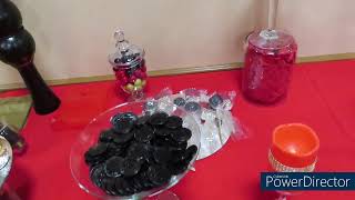 RED, BLACK AND GOLD PARTY DECOR